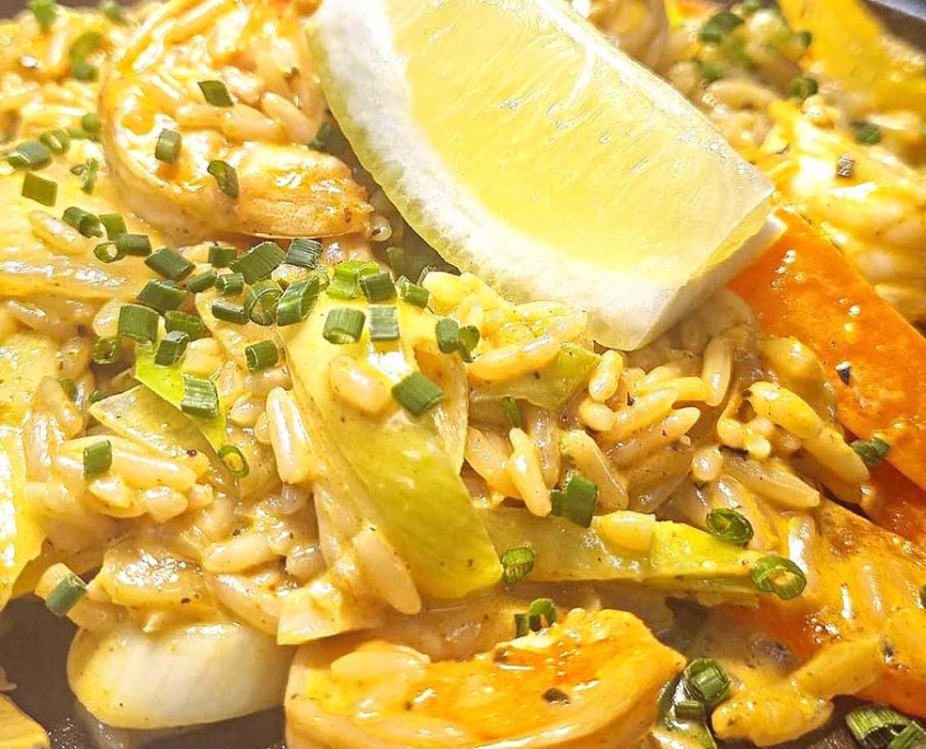 Paella-Garnelen Paella-Garnelen